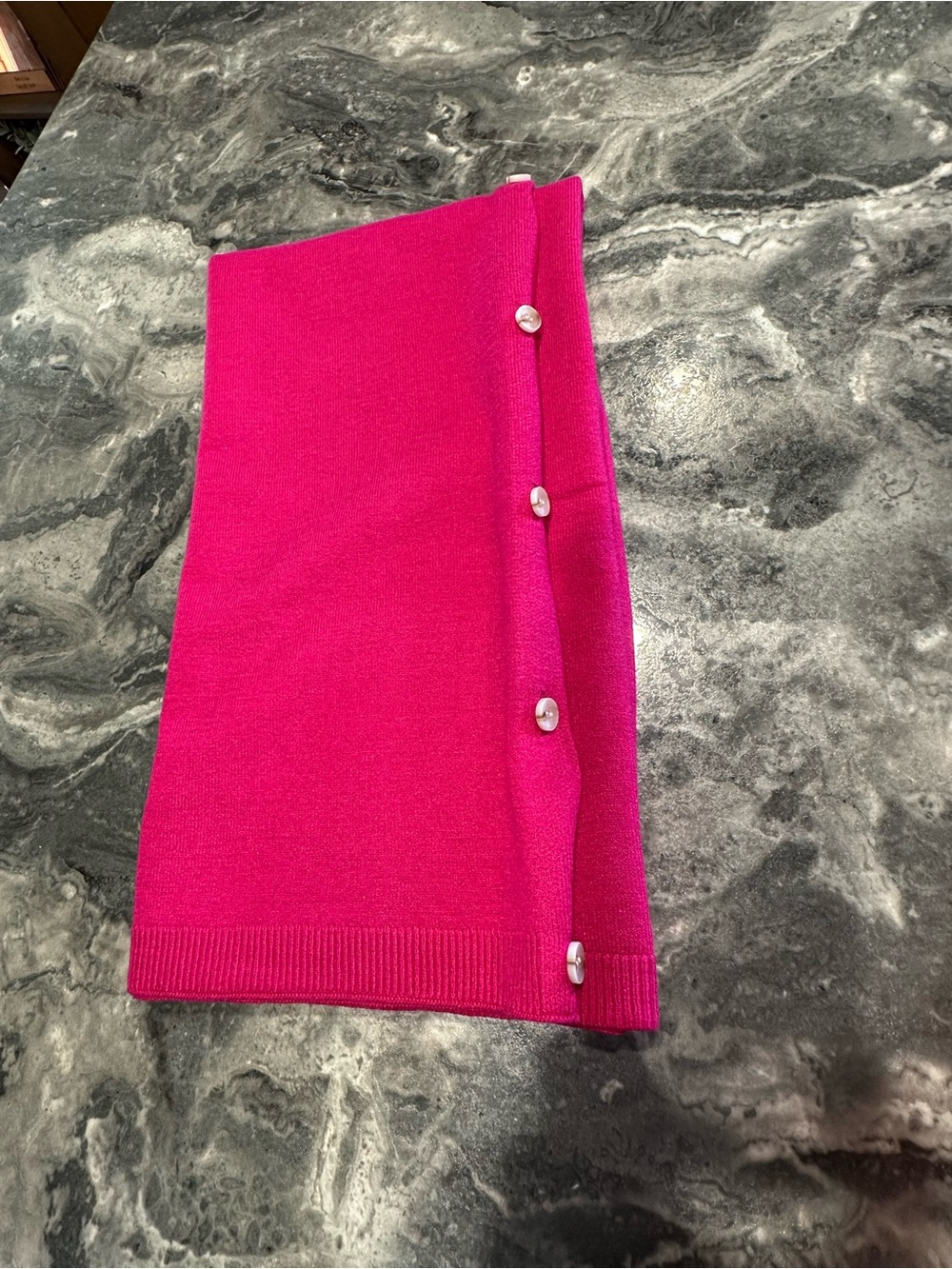 Puli Pashmina-Type Wrap with Buttons
